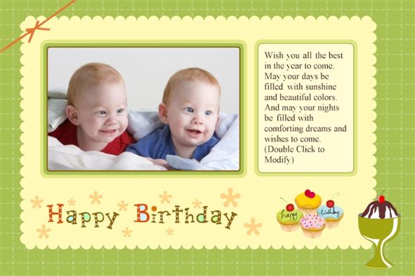 Birthday & Holiday photo templates Happy Birthday Cards (1)